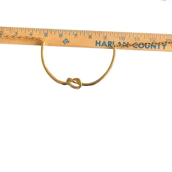 Ribbed Gold Choker Necklace 🆕 Kenneth Jay Lane Gold Tone Chocker Knot Necklace